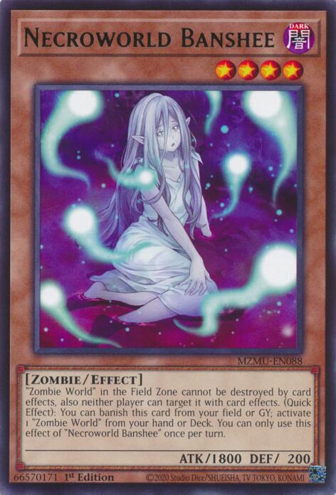 YuGiOh Necroworld Banshee MZMU-EN088 Maze of Muertos 1st Edition - EternaCards