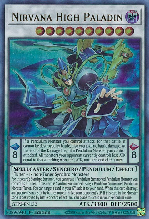 YuGiOh Nirvana High Paladin GFP2-EN132 Ghosts From the Past: The 2nd Haunting 1st Edition - EternaCards