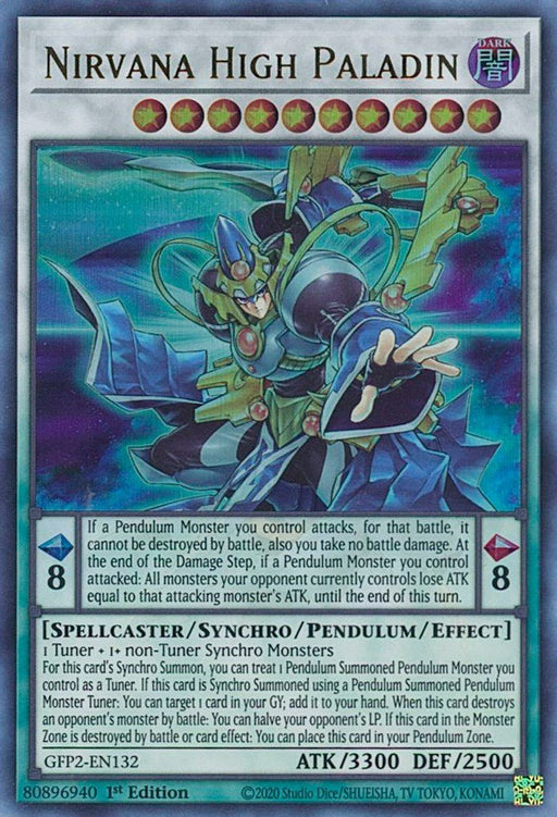 YuGiOh Nirvana High Paladin GFP2-EN132 Ghosts From the Past: The 2nd Haunting 1st Edition - EternaCards