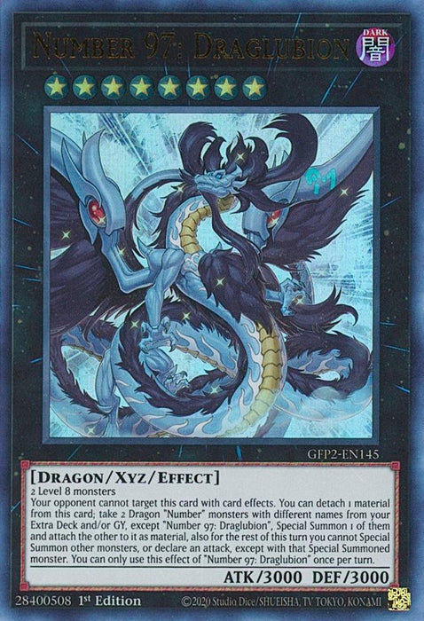 YuGiOh Number 97: Draglubion GFP2-EN145 Ghosts From the Past: The 2nd Haunting 1st Edition - EternaCards