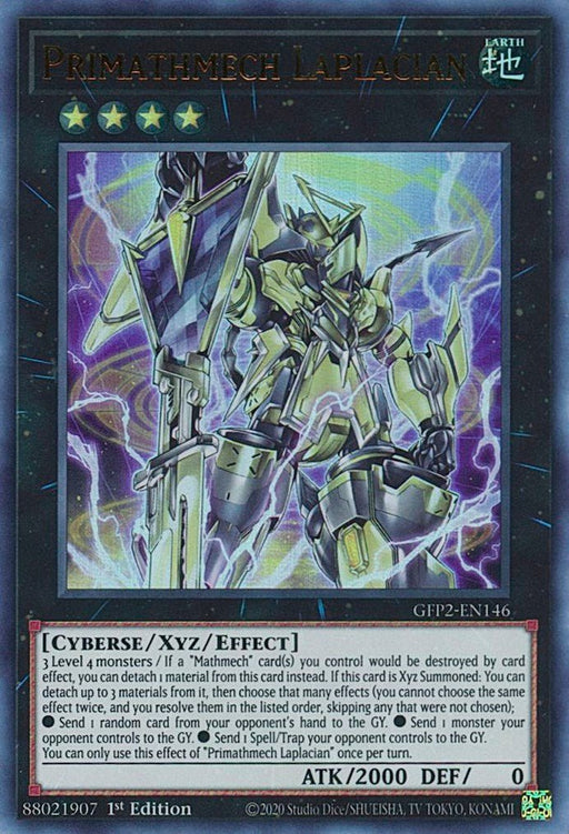 YuGiOh Primathmech Laplacian GFP2-EN146 Ghosts From the Past: The 2nd Haunting 1st Edition - EternaCards