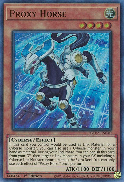 YuGiOh Proxy Horse GFP2-EN040 Ghosts From the Past: The 2nd Haunting 1st Edition - EternaCards