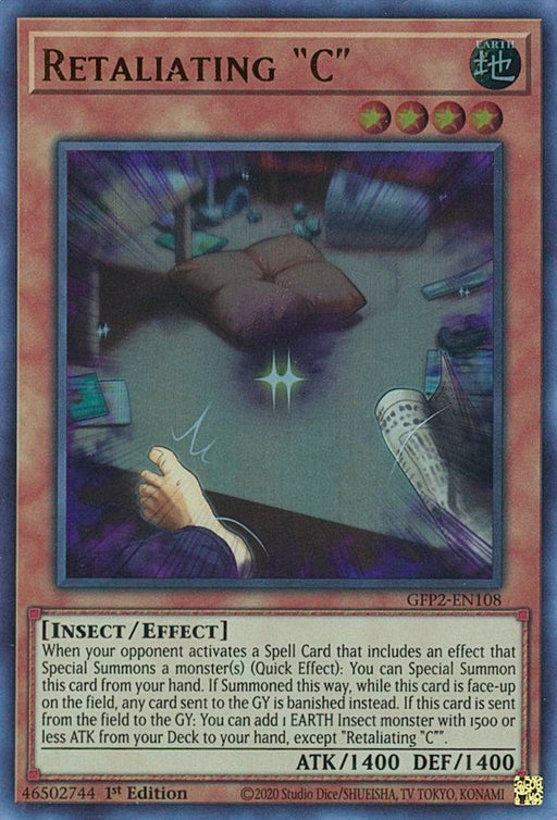 YuGiOh Retaliating "C" GFP2-EN108 Ghosts From the Past: The 2nd Haunting 1st Edition - EternaCards