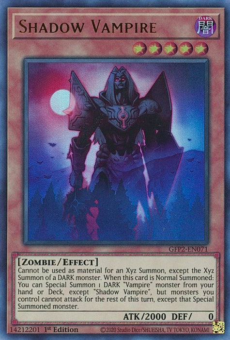 YuGiOh Shadow Vampire GFP2-EN071 Ghosts From the Past: The 2nd Haunting 1st Edition - EternaCards