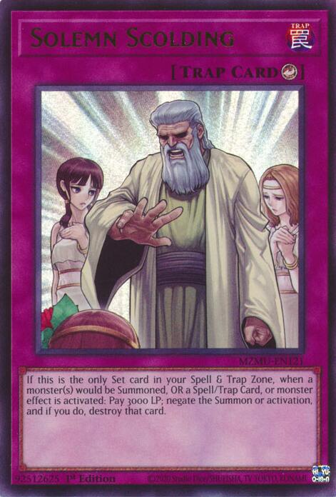 YuGiOh Solemn Scolding MZMU-EN121 Maze of Muertos 1st Edition - EternaCards
