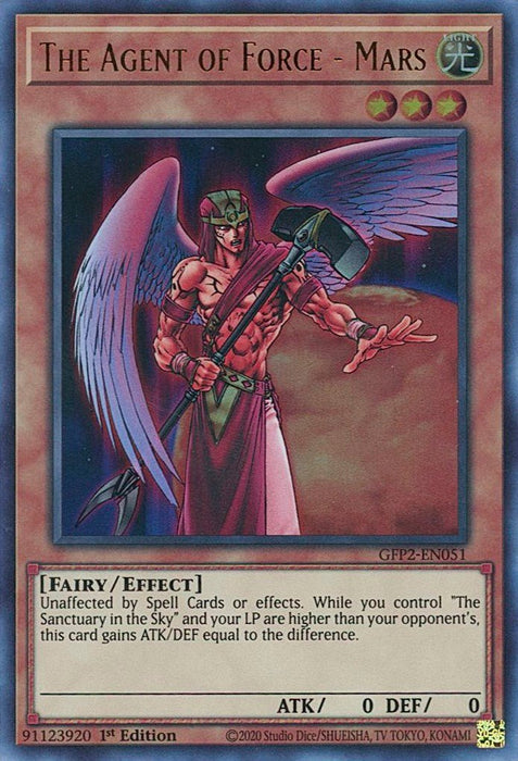 YuGiOh The Agent of Force - Mars GFP2-EN051 Ghosts From the Past: The 2nd Haunting 1st Edition - EternaCards