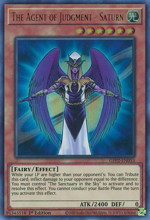 YuGiOh The Agent of Judgment - Saturn GFP2-EN053 Ghosts From the Past: The 2nd Haunting 1st Edition - EternaCards