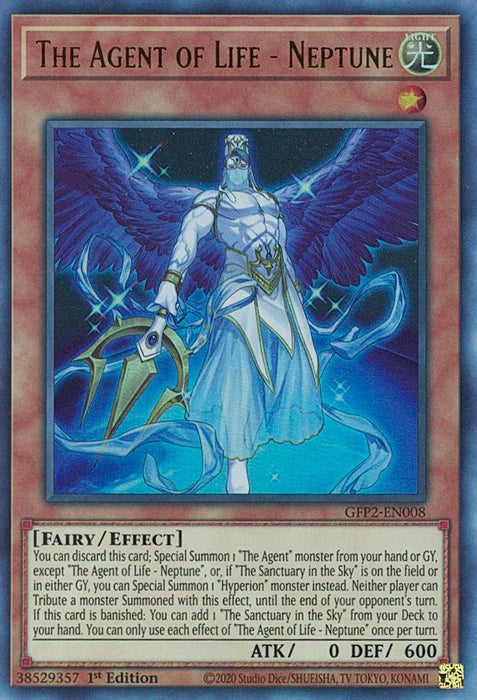YuGiOh The Agent of Life - Neptune GFP2-EN008 Ghosts From the Past: The 2nd Haunting 1st Edition - EternaCards