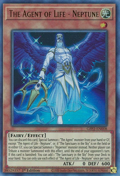 YuGiOh The Agent of Life - Neptune GFP2-EN008 Ghosts From the Past: The 2nd Haunting 1st Edition - EternaCards