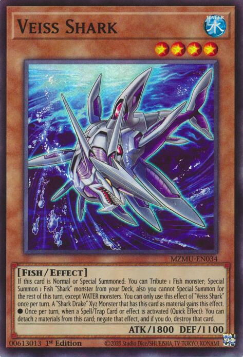 YuGiOh Veiss Shark MZMU-EN034 Maze of Muertos 1st Edition - EternaCards