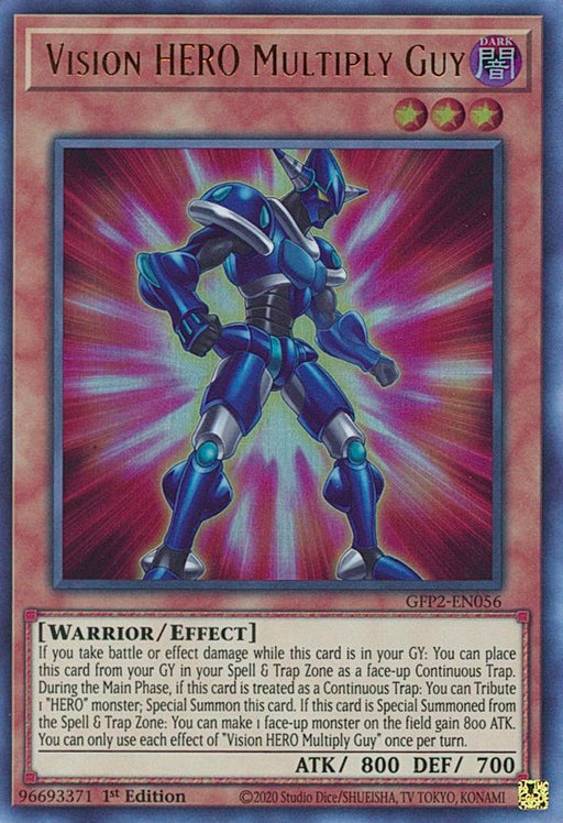 YuGiOh Vision HERO Multiply Guy GFP2-EN056 Ghosts From the Past: The 2nd Haunting 1st Edition - EternaCards