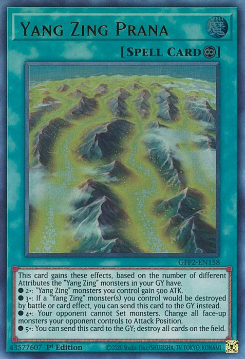 YuGiOh Yang Zing Prana GFP2-EN158 Ghosts From the Past: The 2nd Haunting 1st Edition - EternaCards